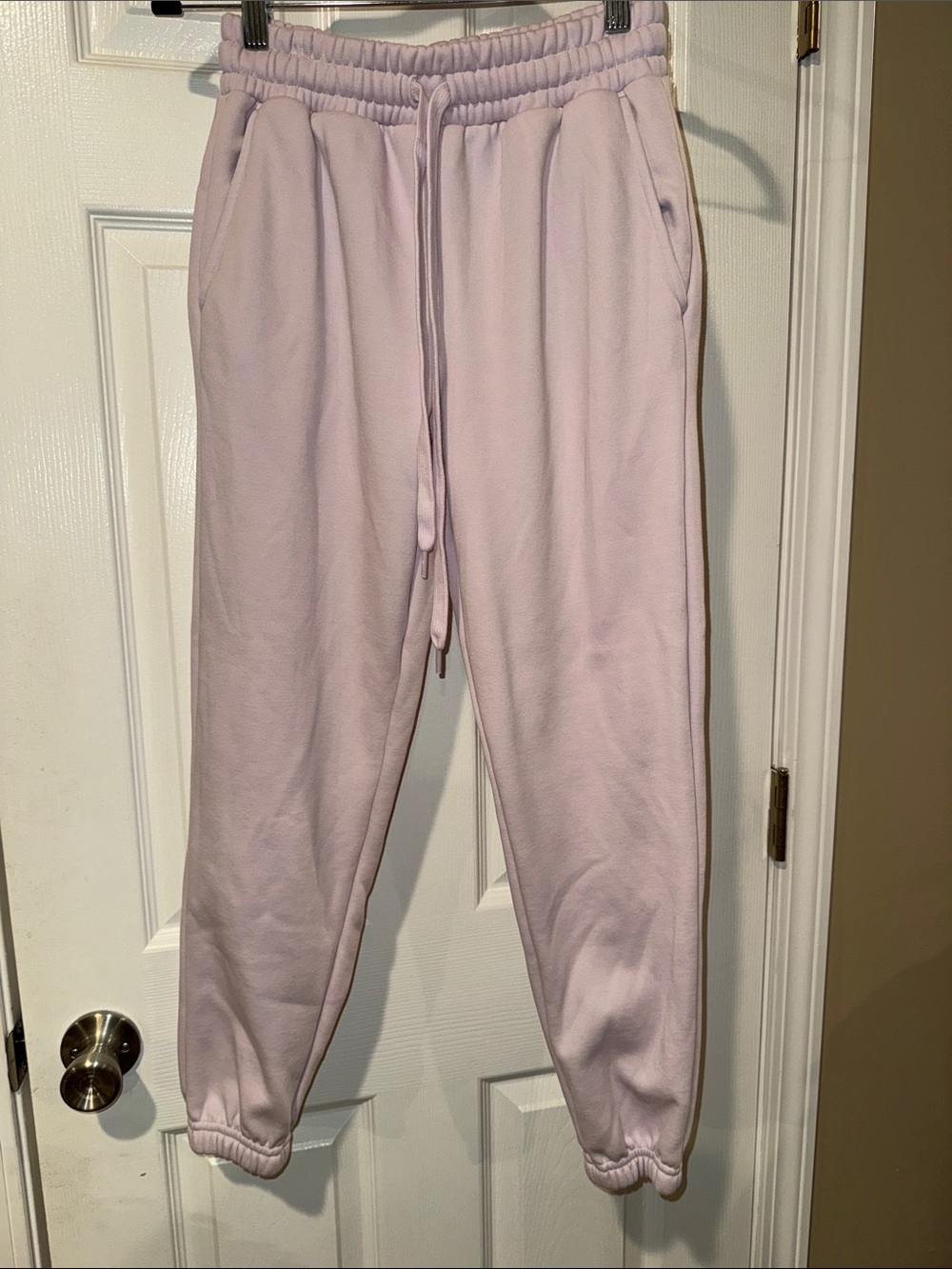 Fabletics Eco Go-To Classic Sweatpant in icy lavendar size xs - Picture 2 of 4